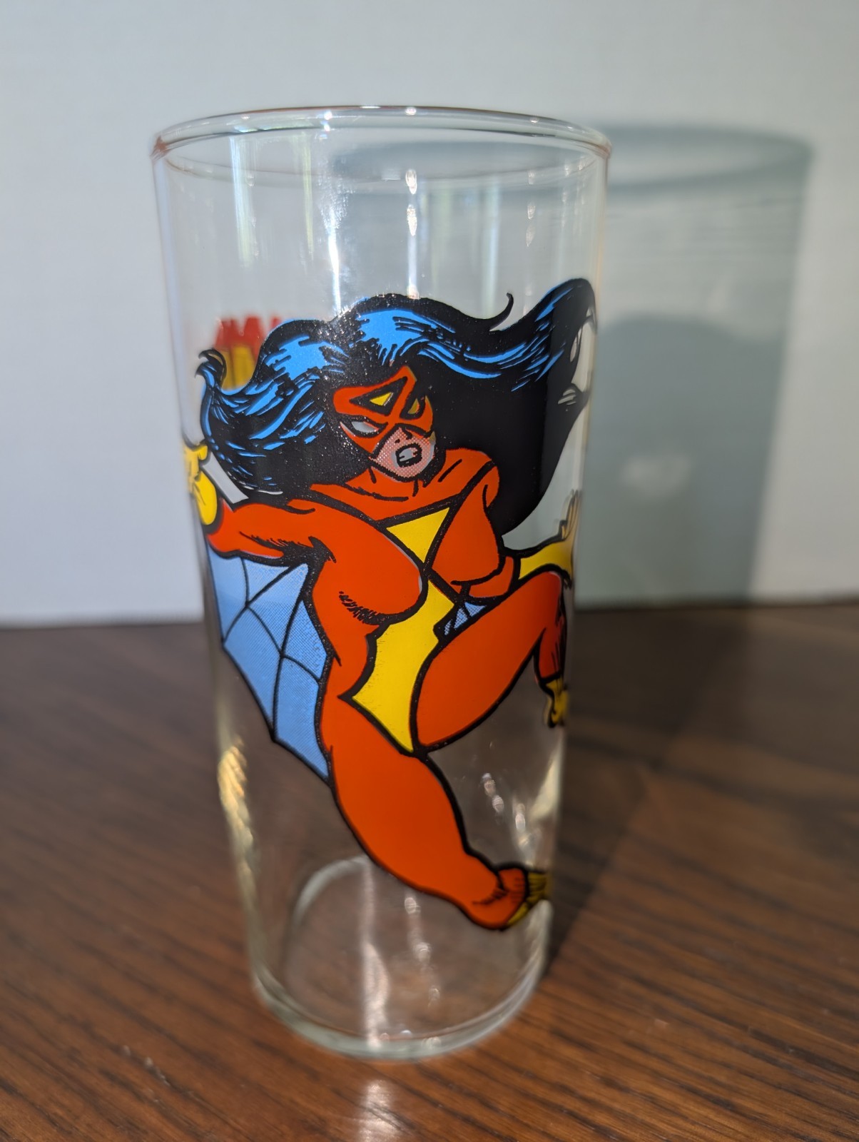Marvel Spider-Woman 1978 Vintage Glass Marvel Spider-Woman 1978 Vintage Glass