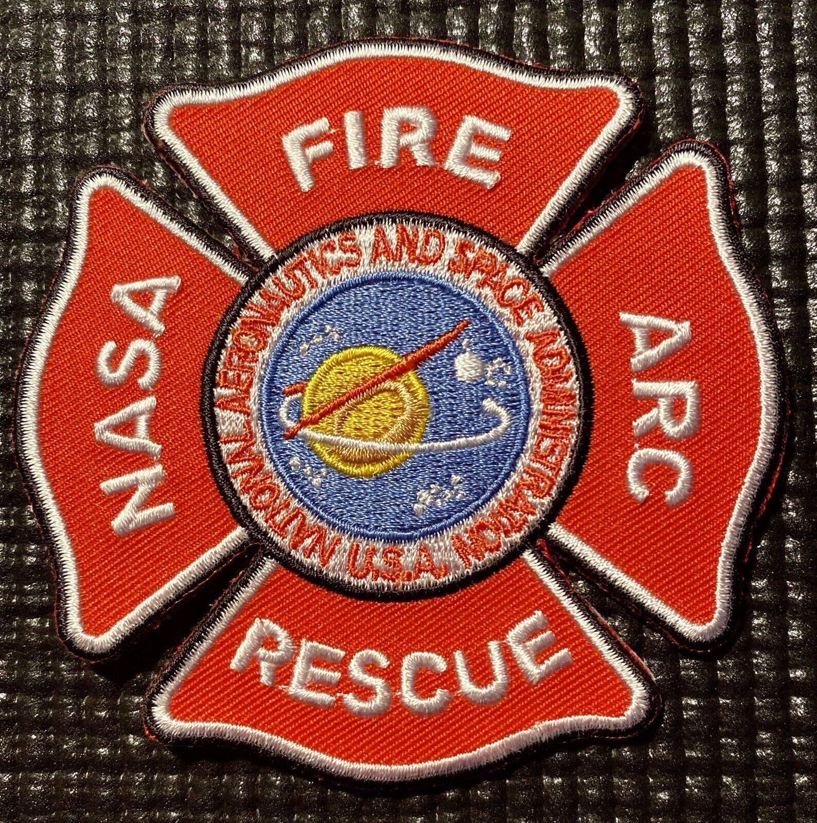 NASA AMES RESEARCH CENTER (ARC) - FIRE DEPT PATCH - 3.5” NASA AMES RESEARCH CENTER (ARC) - FIRE DEPT PATCH - 3.5”