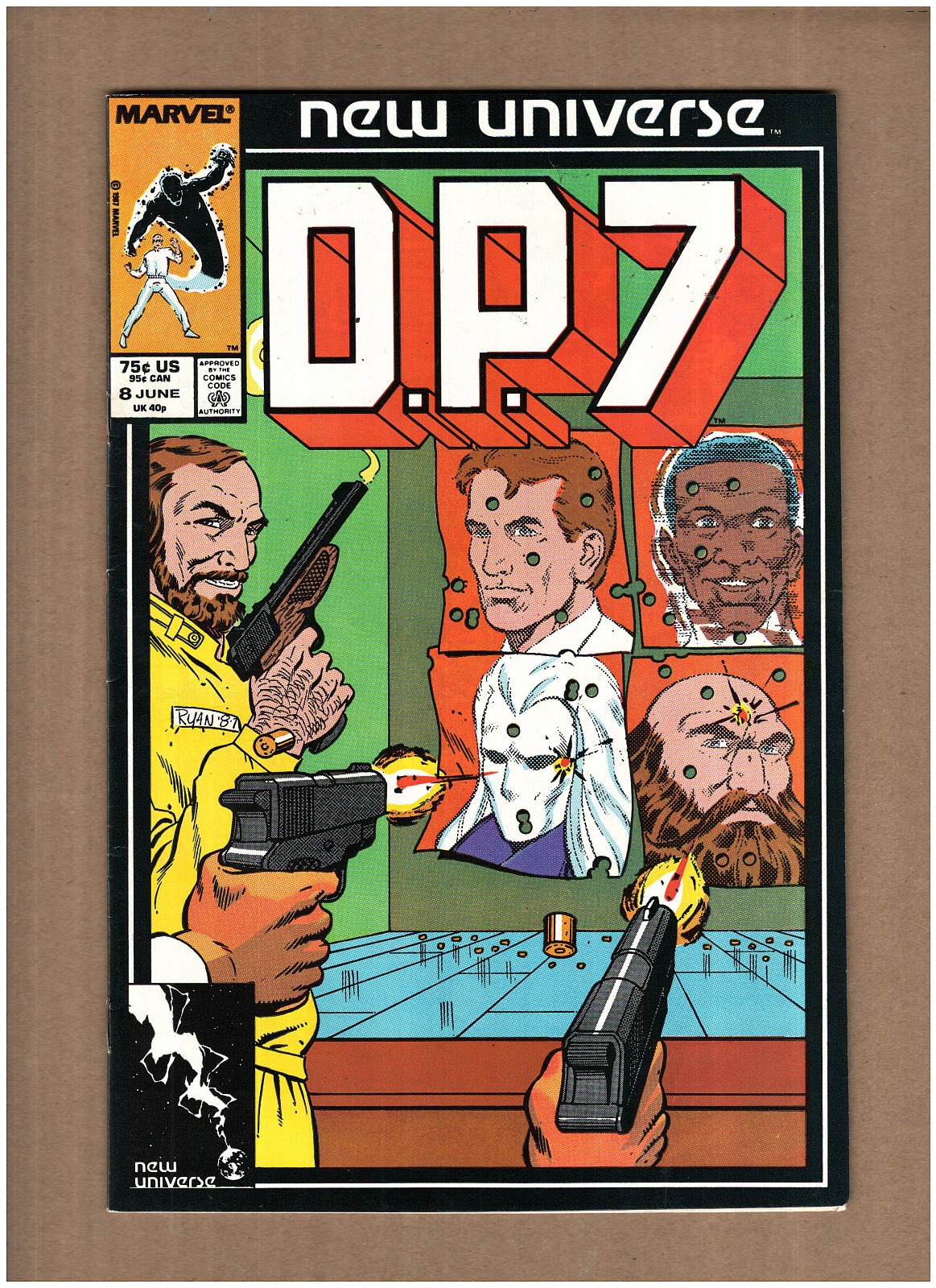 D.P. 7 #8 Marvel/New Universe 1987 Mark Gruenwald VF 8.0