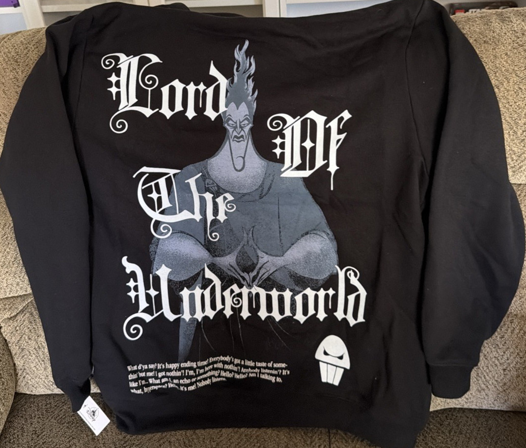 π NWTGS Disneyland Resort Hades 1/4 Zip Up Hoodie Size XL π NWTGS Disneyland Resort Hades 1/4 Zip Up Hoodie Size XL