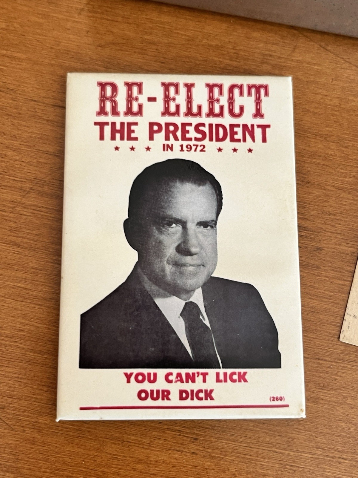 You Can't Lick Our Dick Nixon Richard Nixon Magnet 1968 Original RARE Wording You Can't Lick Our Dick Nixon Richard Nixon Magnet 1968 Original RARE Wording
