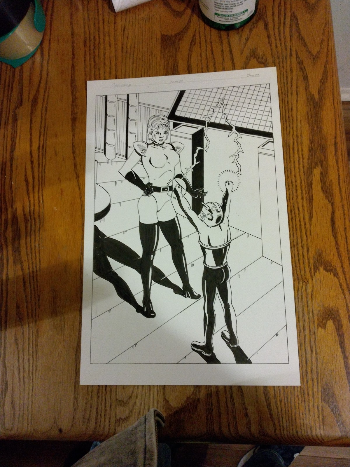Compu-M.E.C.H. Original Comic Book Artwork Issue #28 Page #29 By Theodore Riddle