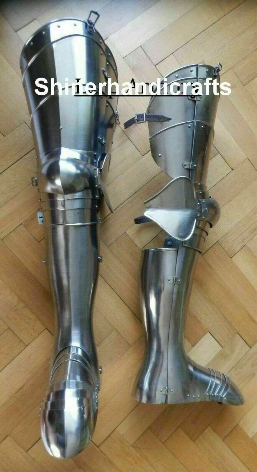 Medieval Full Leg Armor Set with shoes Renaissance Armor Leg Guard Cosplay Armor