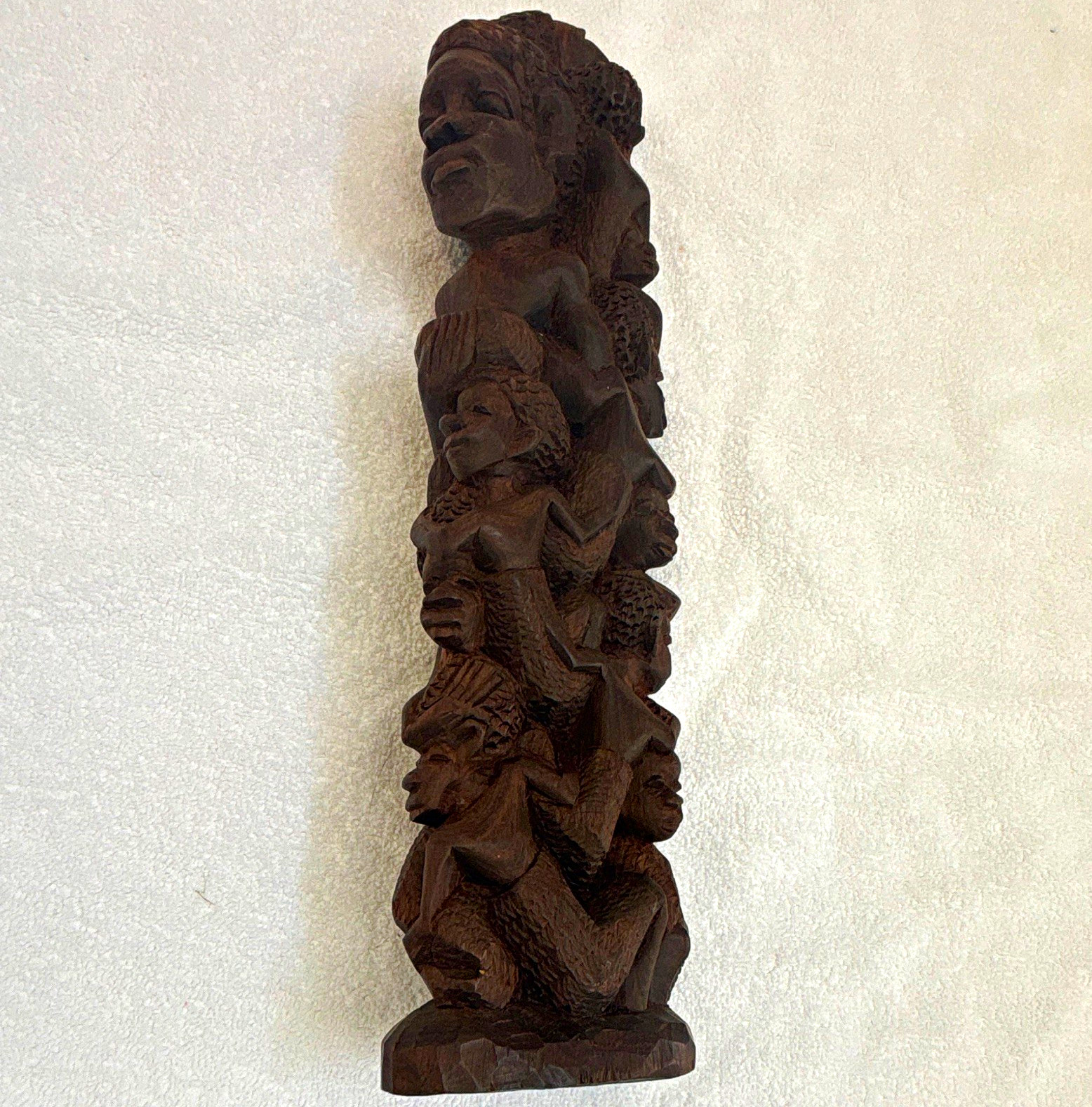 Hand-Carved African Wooden Figure Figurine Sculpture Handmade