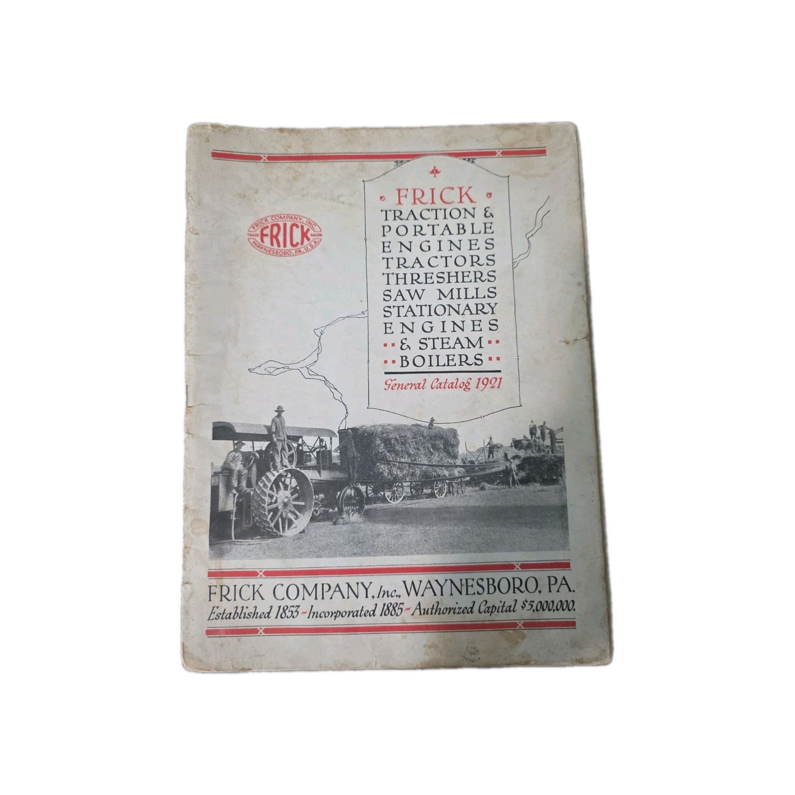 Vintage Frick Machinery Farm Equipment Brochure Waynesboro PA 1921 *CQ Vintage Frick Machinery Farm Equipment Brochure Waynesboro PA 1921 *CQ