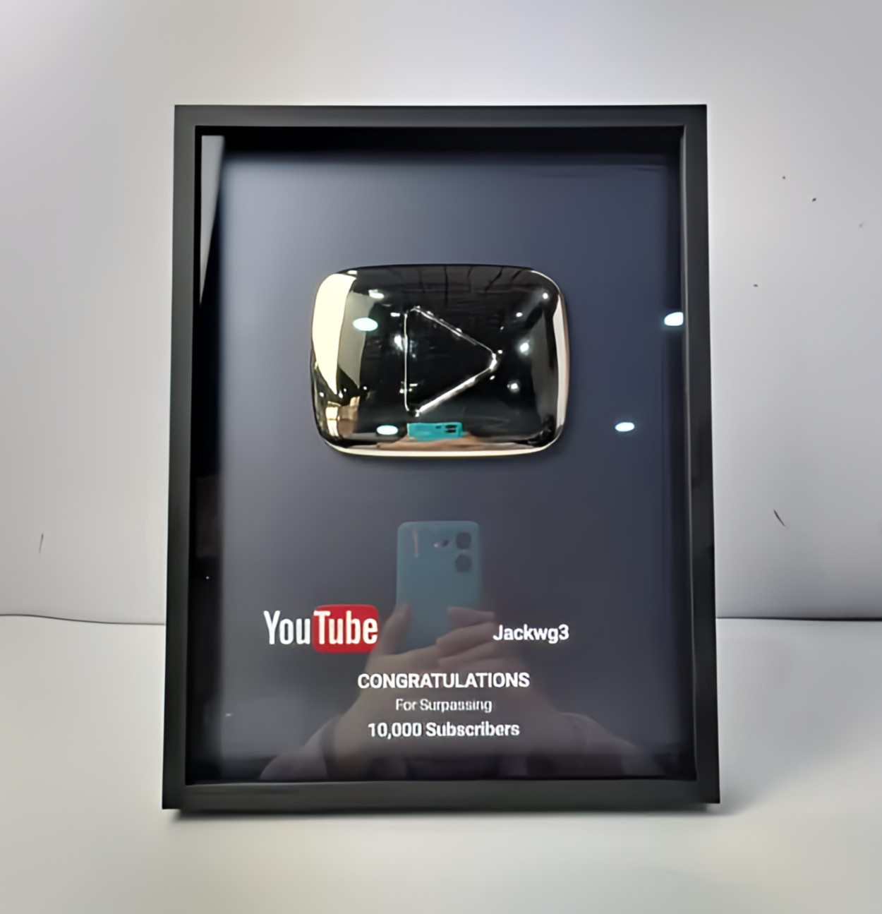 Custom YOUTUBE OLD Silver Play Button Awards Classic Reward Decoration Plaque Custom YOUTUBE OLD Silver Play Button Awards Classic Reward Decoration Plaque