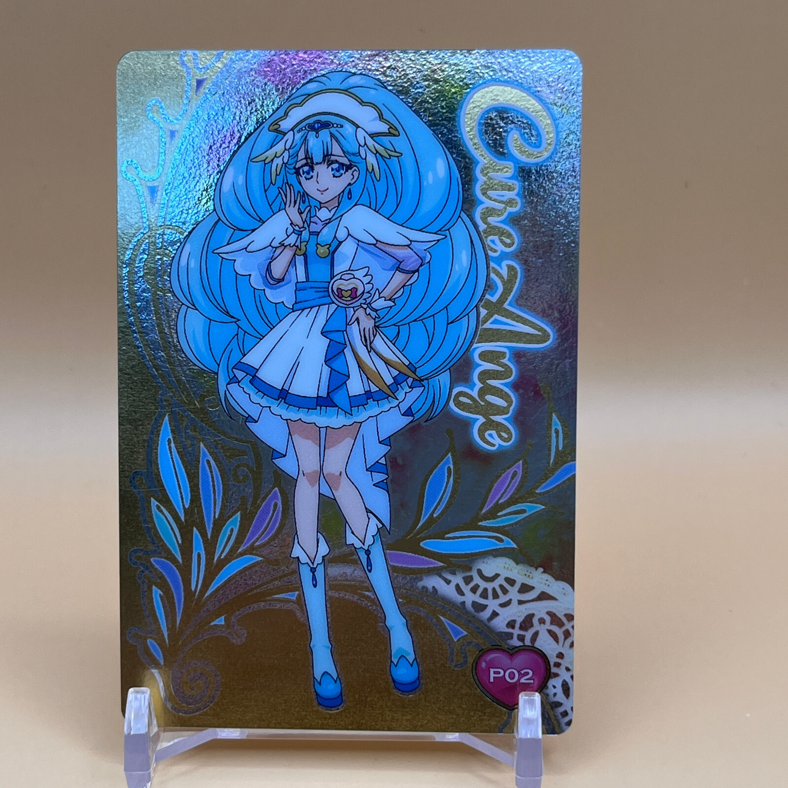 Cure Ange HUGtto Precure Pretty Cure Metallic Card P02 Bandai 2018 Anime Japan