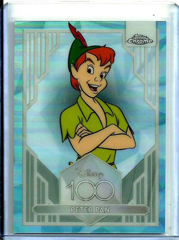 Peter Pan 2023 Topps Chrome Disney 100 Silver Refractor # 71 Collectors Edition