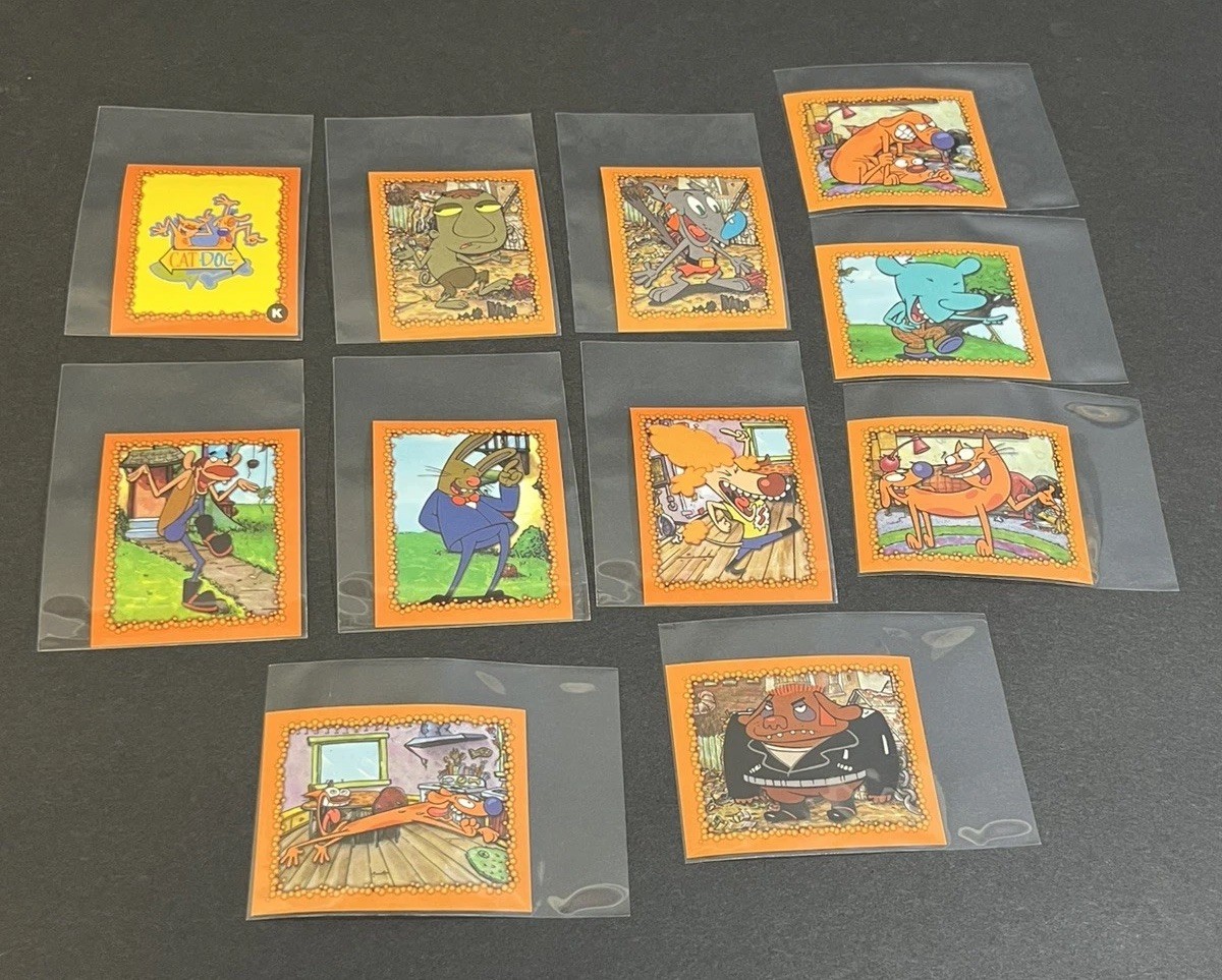 CatDog 2003 Nickelodeon Navarrete Stickers (Lot of 11) Peru Viacom Vtg