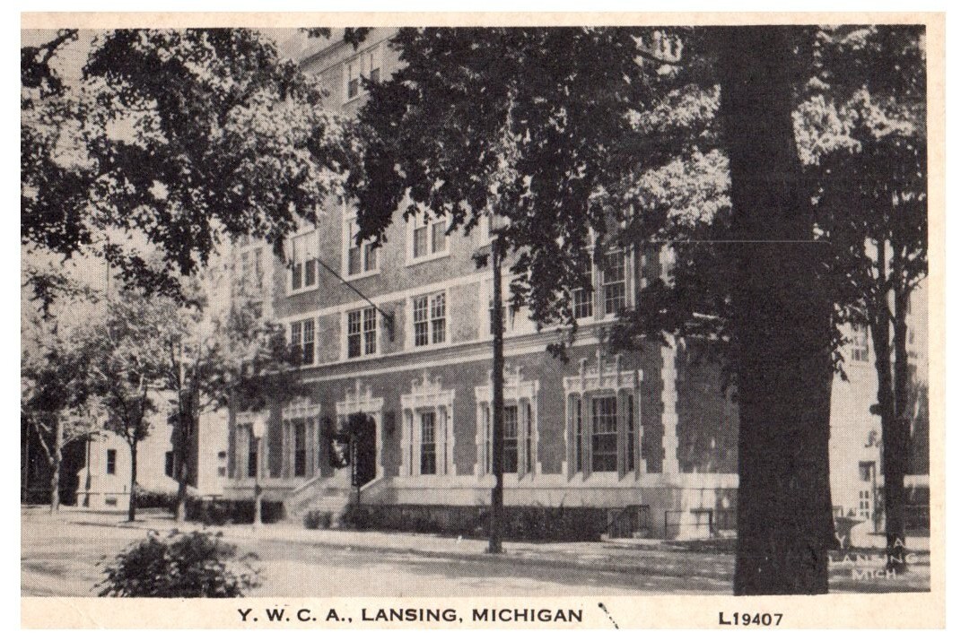 Vintage Postcard 1941 Y.M.C.A. Building, Lansing, Michigan (MI)