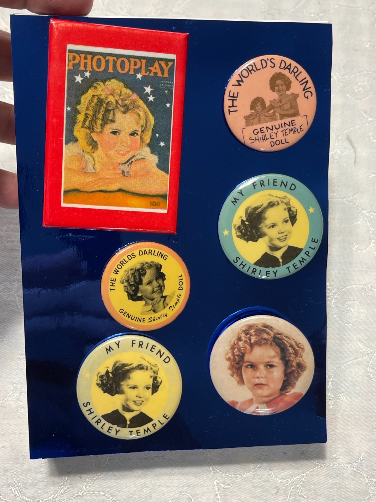 Vintage Shirley Temple Pinback Button Lot World's Darling Doll