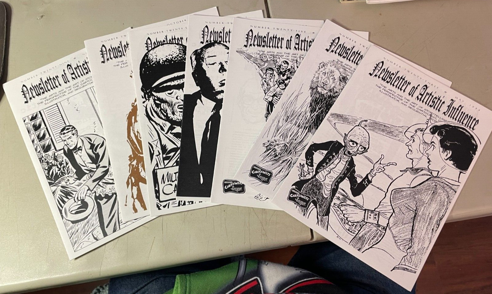 7 / Fanzine NEWSLETTER OF ARTISTIC INFLUENCE #23,24,25,26,27,28,29 VF/NM or Bet 7 / Fanzine NEWSLETTER OF ARTISTIC INFLUENCE #23,24,25,26,27,28,29 VF/NM or Bet