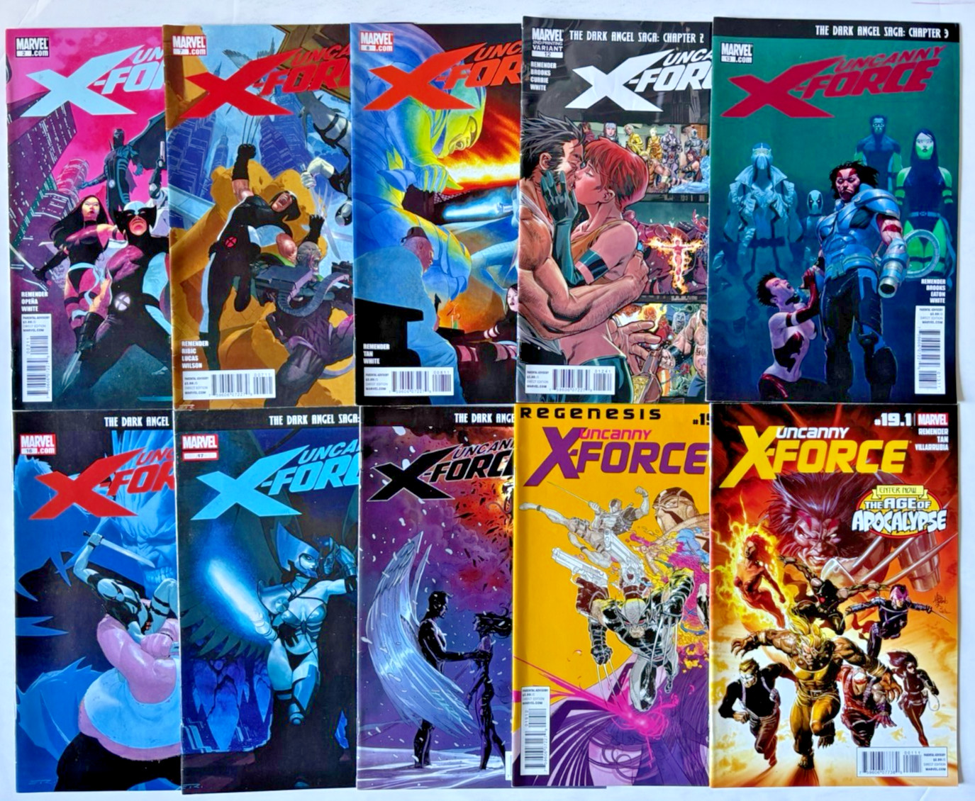 UNCANNY X-FORCE (2010) 22 ISSUE SET#2,7,8,12,13,16-19,19.1,20-26,29,30,33-35 UNCANNY X-FORCE (2010) 22 ISSUE SET#2,7,8,12,13,16-19,19.1,20-26,29,30,33-35