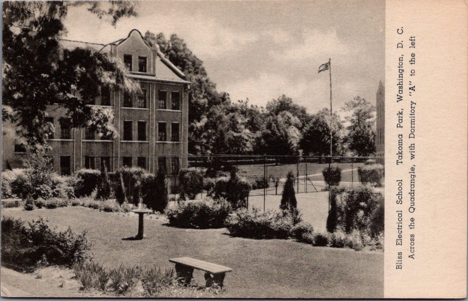 Bliss Electrical School Takoma Park Washington D.C. Dormitory A Quadrangle Bliss Electrical School Takoma Park Washington D.C. Dormitory A Quadrangle