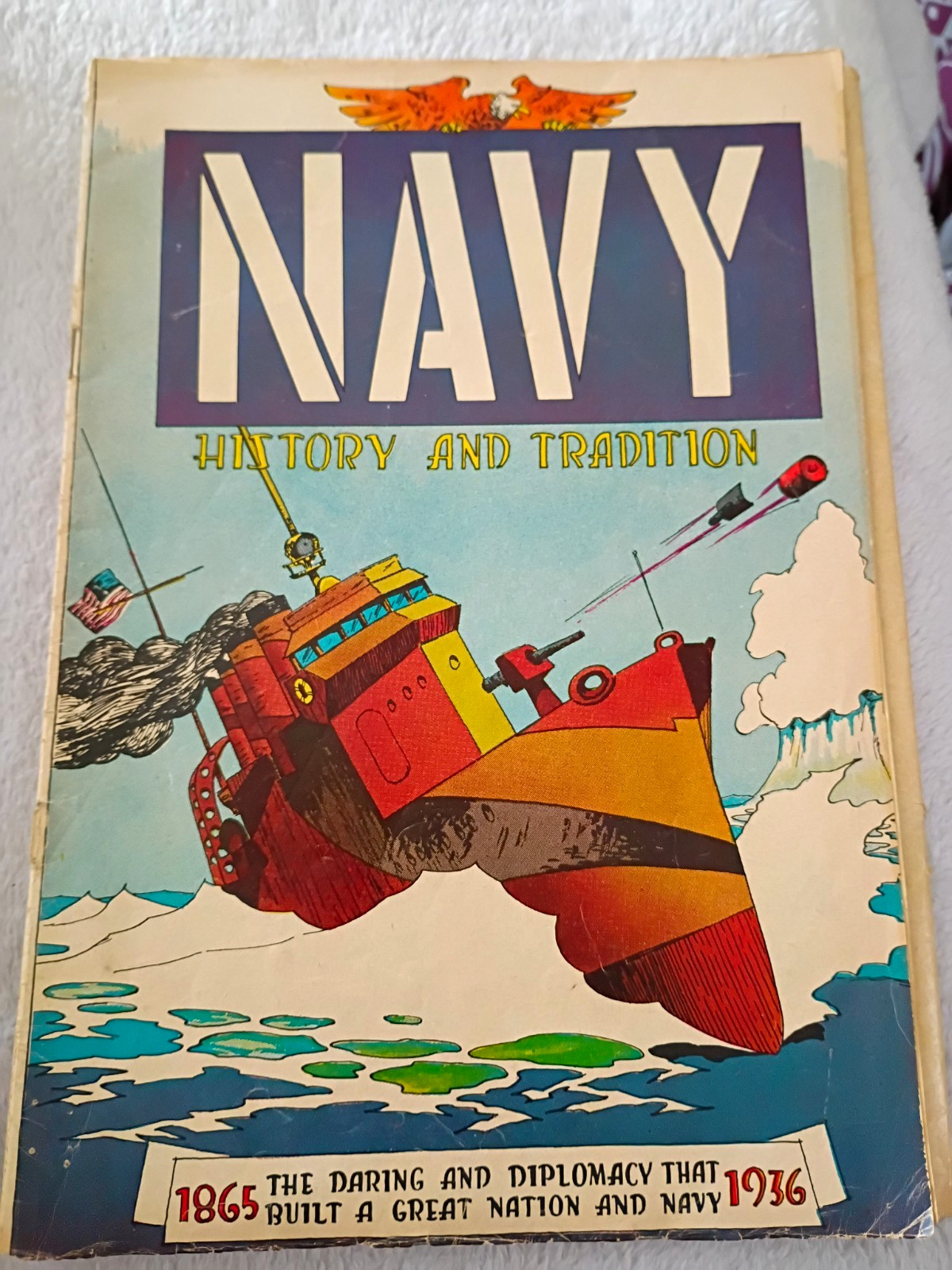 Navy History and Tradition 1865-1976 Illustrated Naval History Book-1959