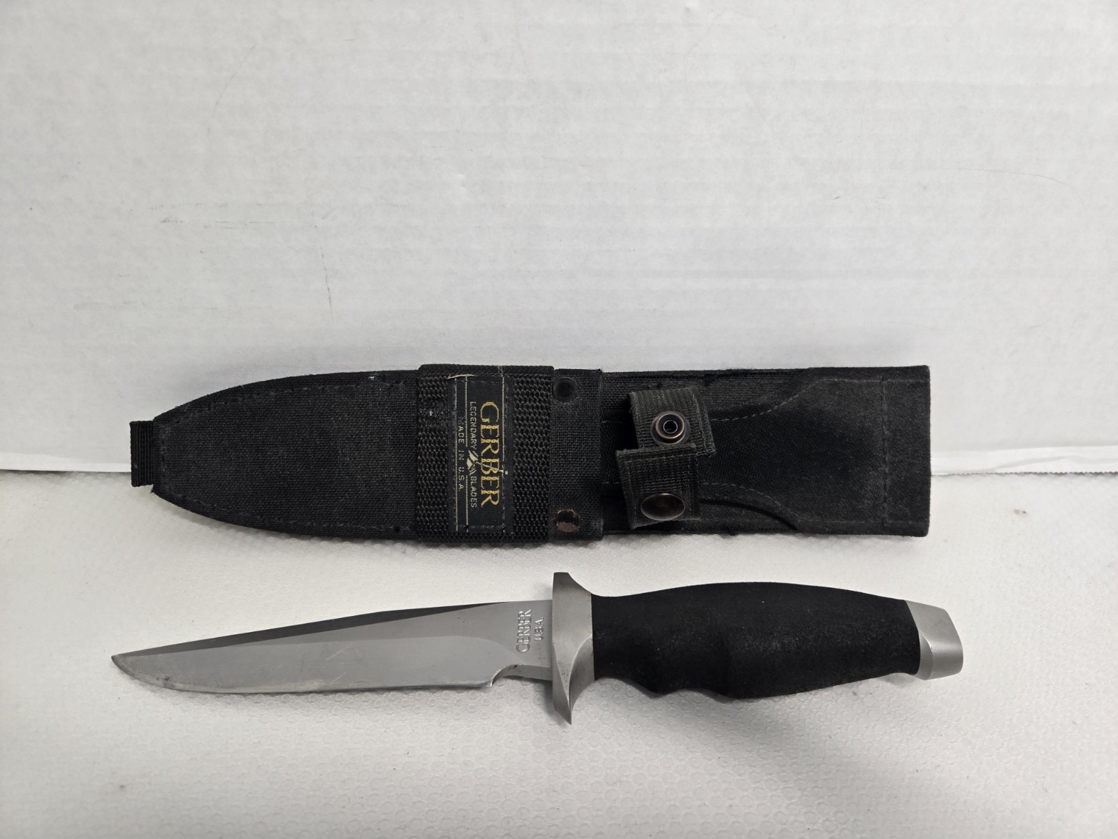 Gerber LMF Survival Fixed Blade Knife SS Drop Point Full Tang with sheath no box
