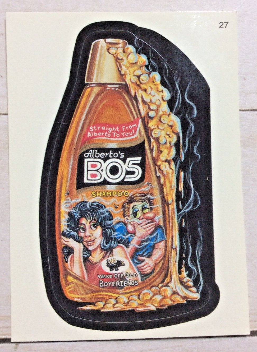 2005 Topps Wacky Packages Alberto\'s BO5 Stickerh Card 27 Series 2