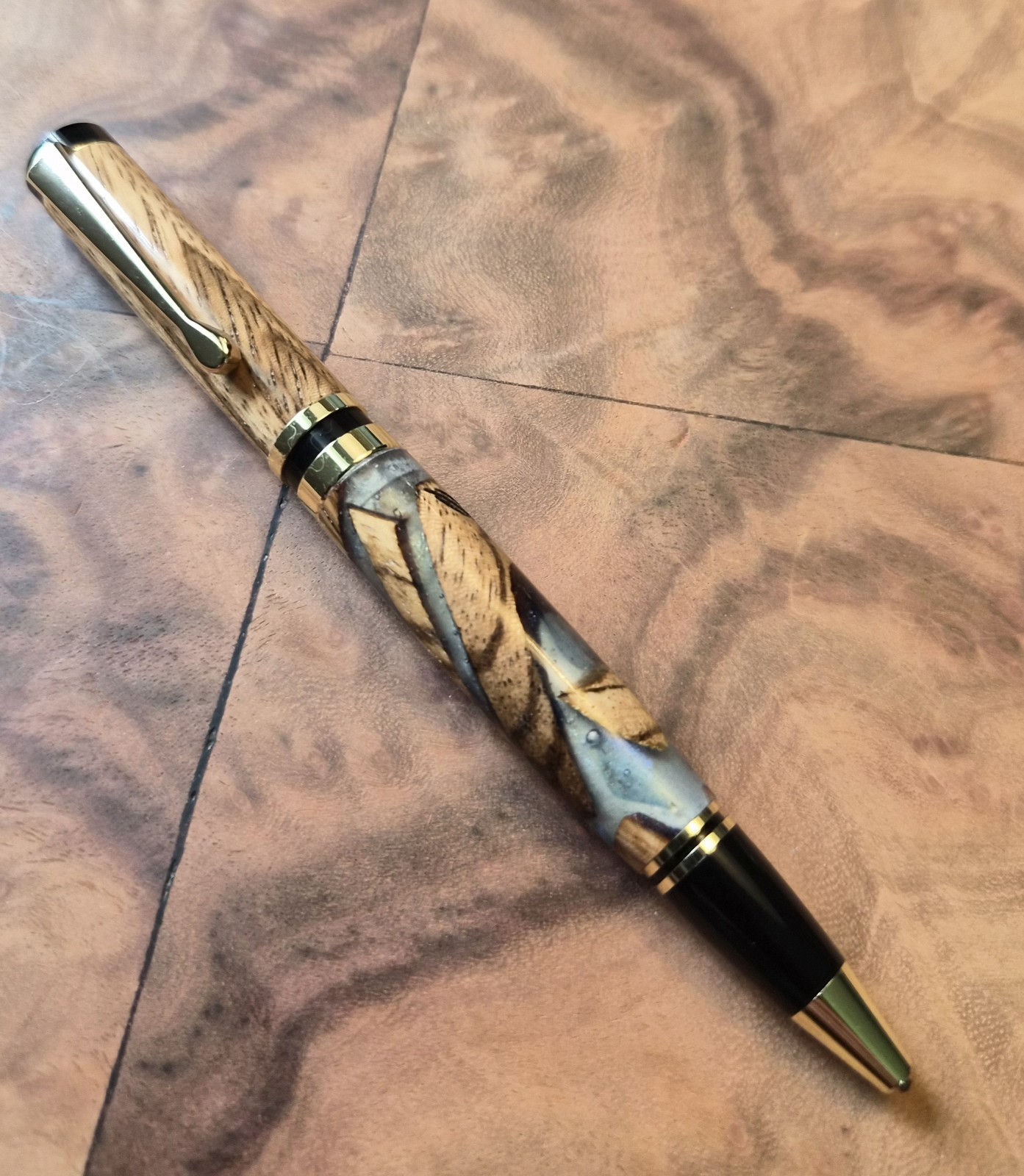 Handcrafted Zebra Wood Classic Twist Pen Handcrafted Zebra Wood Classic Twist Pen