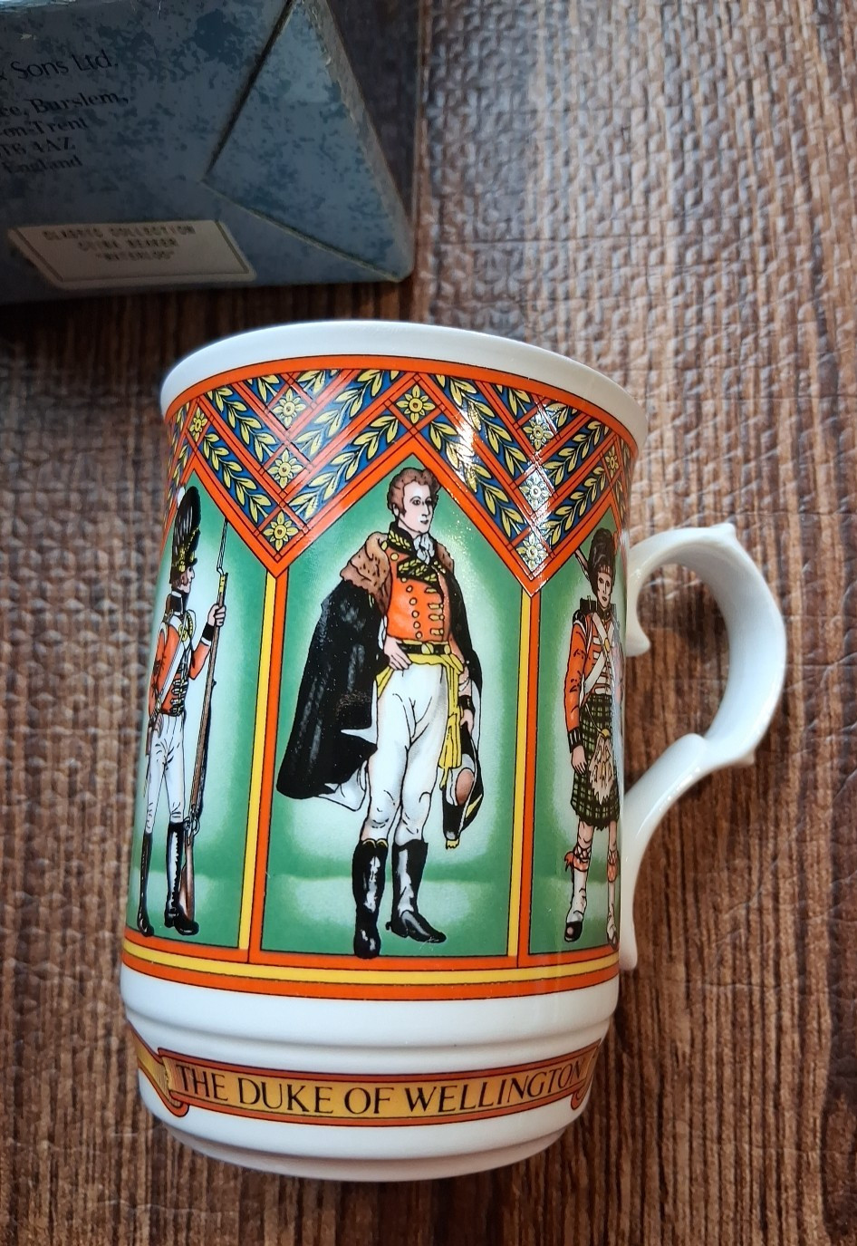 James Sadler Mug Duke of Wellington Fine Bone China Swanky Barn