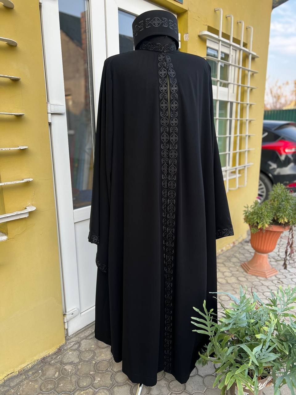Orthodox set: ryassas and skufia with embroidery - ryassas with embroidery
