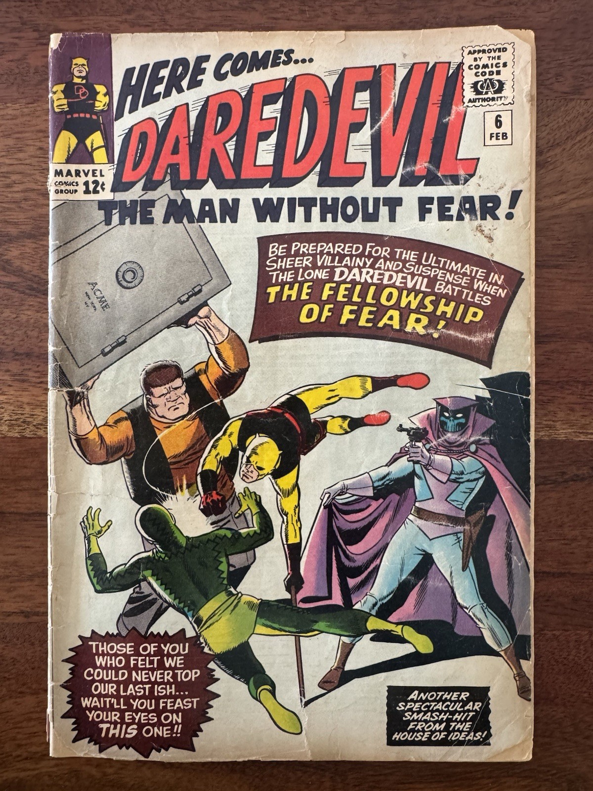 Daredevil #6 - Key: 1st App Mr. Fear - Marvel Comics 1965 - Lower Grade