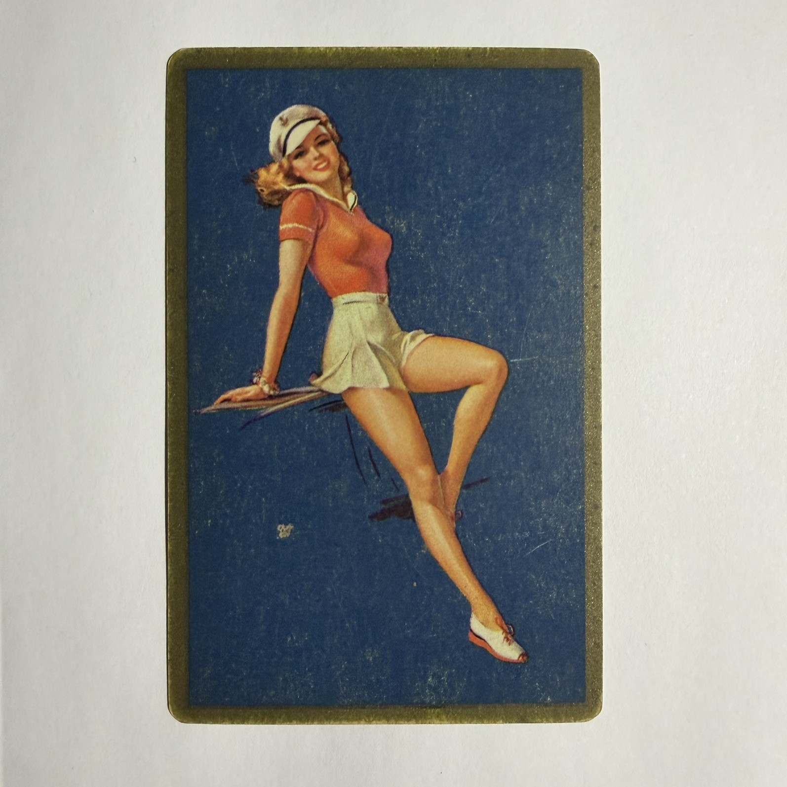 VTG Congress Sailor Pinup Girl Single Swap Playing Card