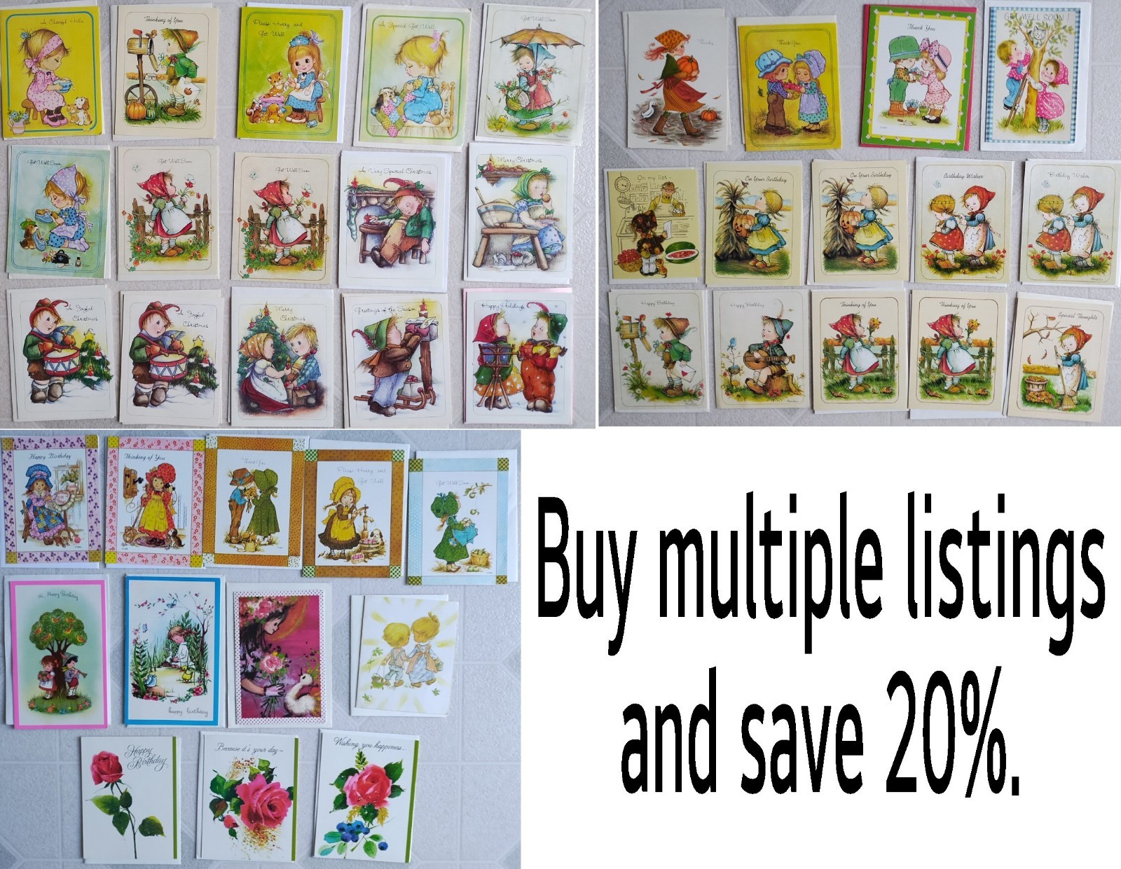 Vintage New Little Helpers Little Children Greeting Cards Lot of 41 Assorted Vintage New Little Helpers Little Children Greeting Cards Lot of 41 Assorted
