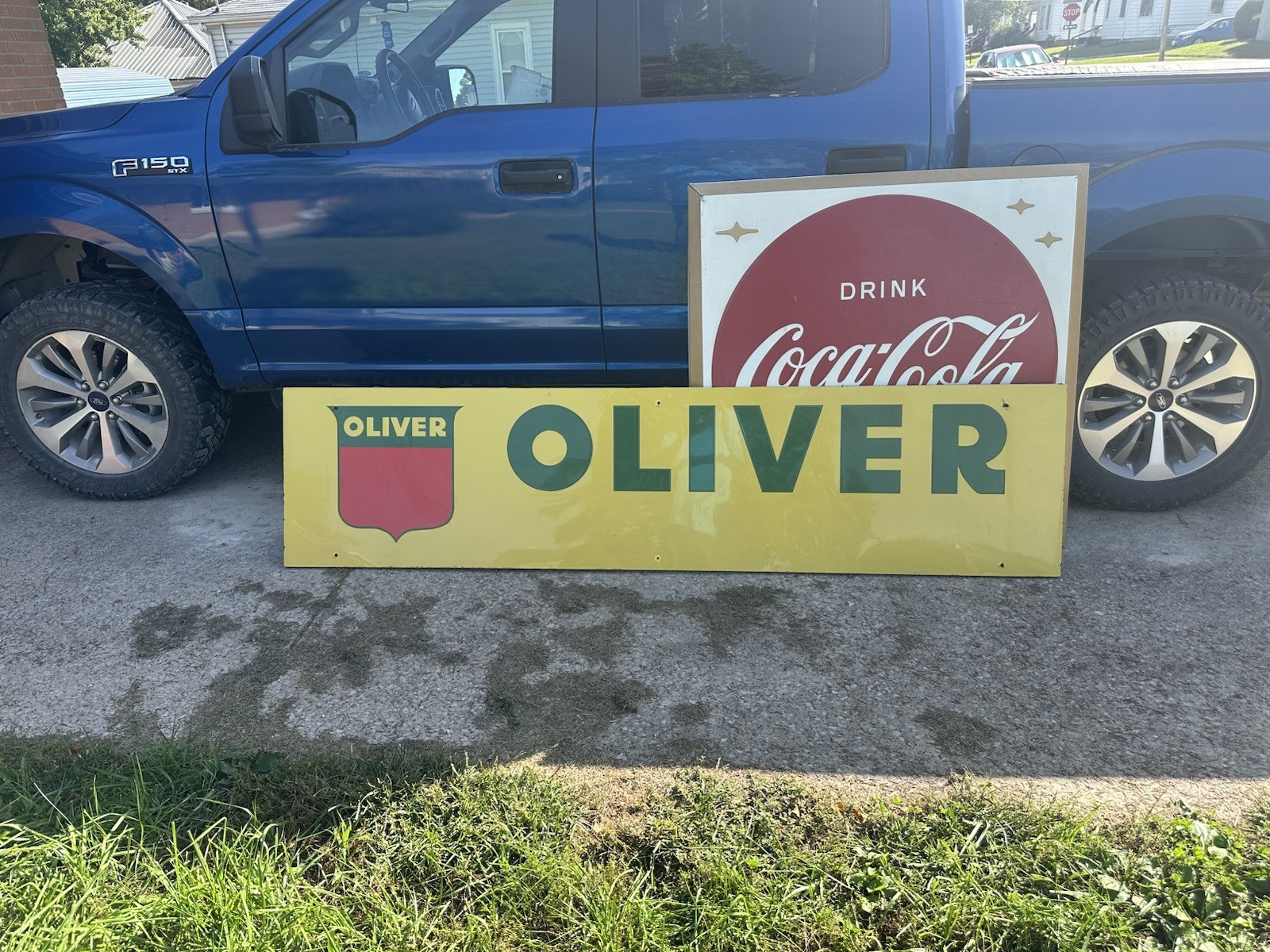 Large Oliver tractor Sign 94.5” x 22.5”