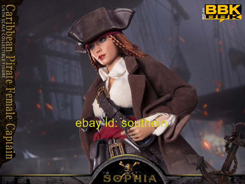 BBK BBK017 1/6 Pirates of the Caribbean Female Captain Sofia Mobile Female Doll BBK BBK017 1/6 Pirates of the Caribbean Female Captain Sofia Mobile Female Doll