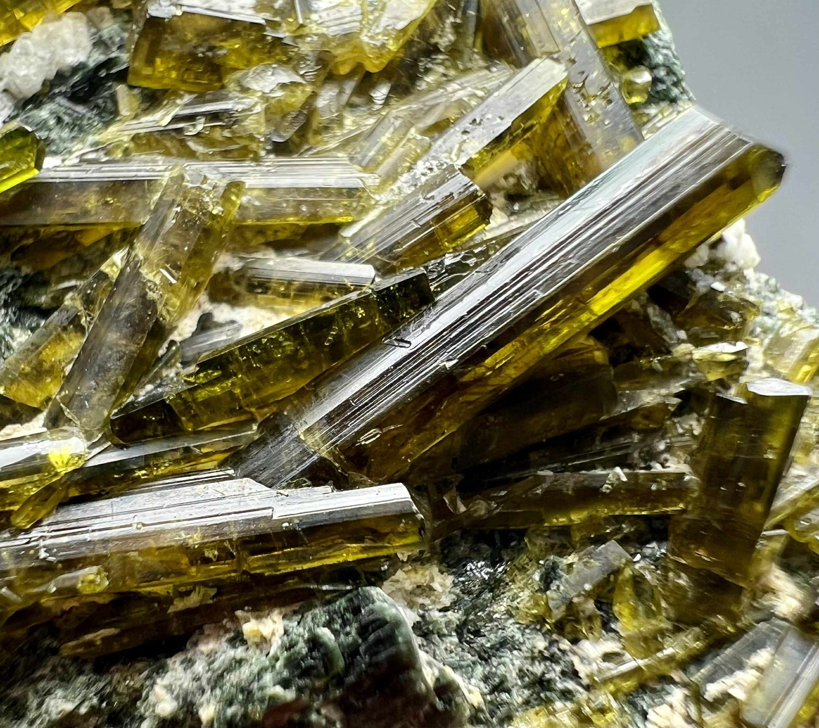 69 Gram Very Beautiful Epidote Crystals Bunch On Matrix From Balochistan @PAK
