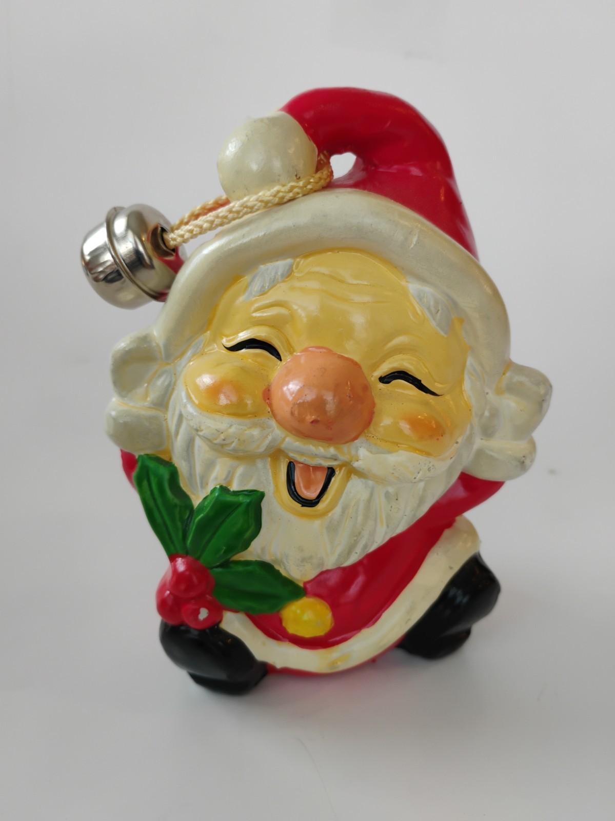 Vtg Jolly Santa Bank With Jingle Bell Japan 4.75 Vtg Jolly Santa Bank With Jingle Bell Japan 4.75