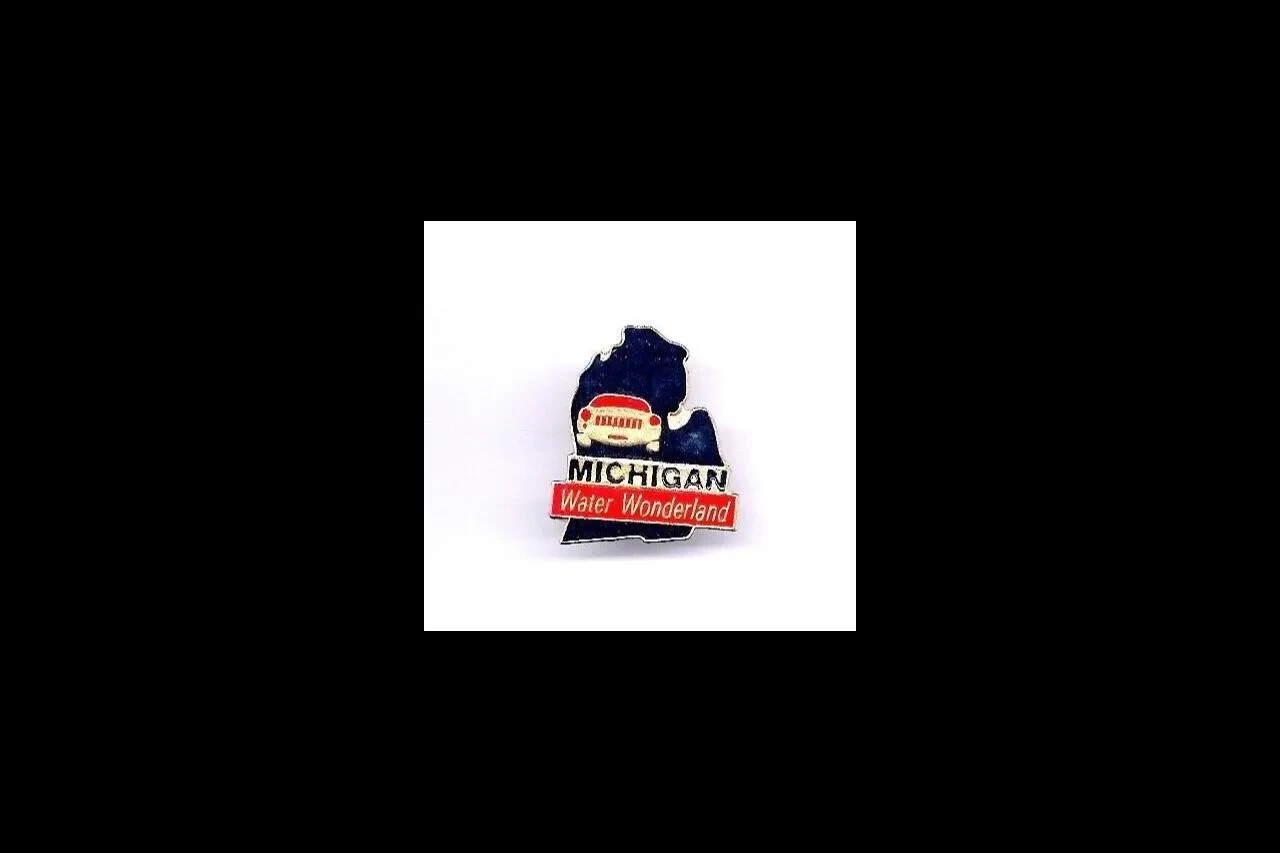 Vintage Michigan Water Wonderland State Hat/Lapel Pin Vintage Michigan Water Wonderland State Hat/Lapel Pin