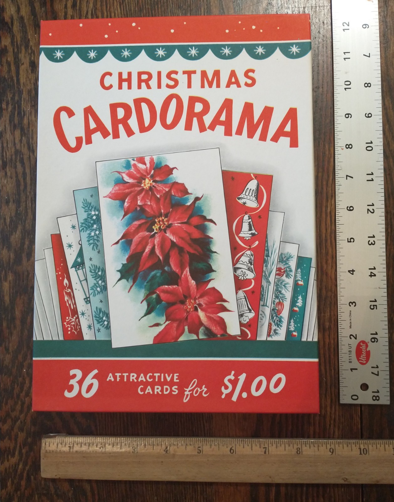 Cardorama 36 Original Vintage Christmas Greeting Cars +Envs Mint Box UNUSED USA