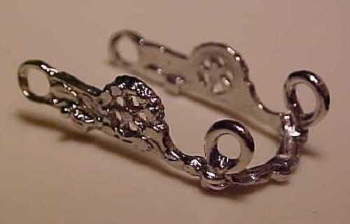 Small Traditional/Large Classic 1:10 Scale FANCY WESTERN SPADE BIT Silver-toned