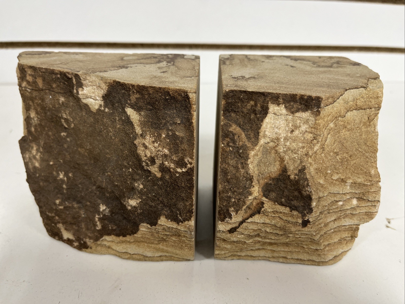 Desert Sandscapes Natural Sandstone Bookends. 1982 Desert Sandscapes Natural Sandstone Bookends. 1982