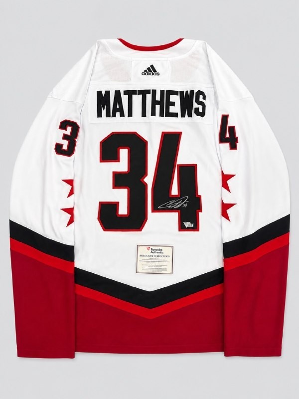 Auston Matthews #34 Hand-Signed NHL Jersey with Fanatics Authentic Hologram Auston Matthews #34 Hand-Signed NHL Jersey with Fanatics Authentic Hologram