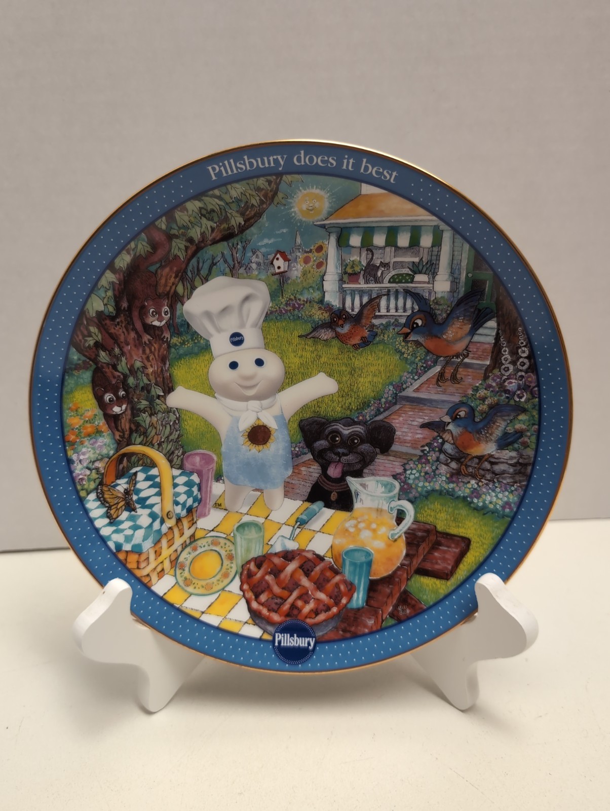 Pillsbury Doughboy Danbury Mint Collectors Plate 8.25\ Pillsbury Doughboy Danbury Mint Collectors Plate 8.25\