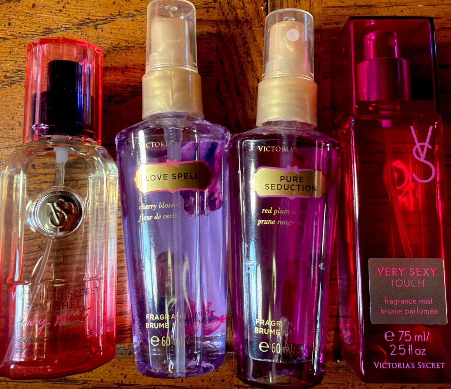 Victoria's Secret Very Sexy, bombshell, seduction, love Fragrance Mist lot Victoria's Secret Very Sexy, bombshell, seduction, love Fragrance Mist lot
