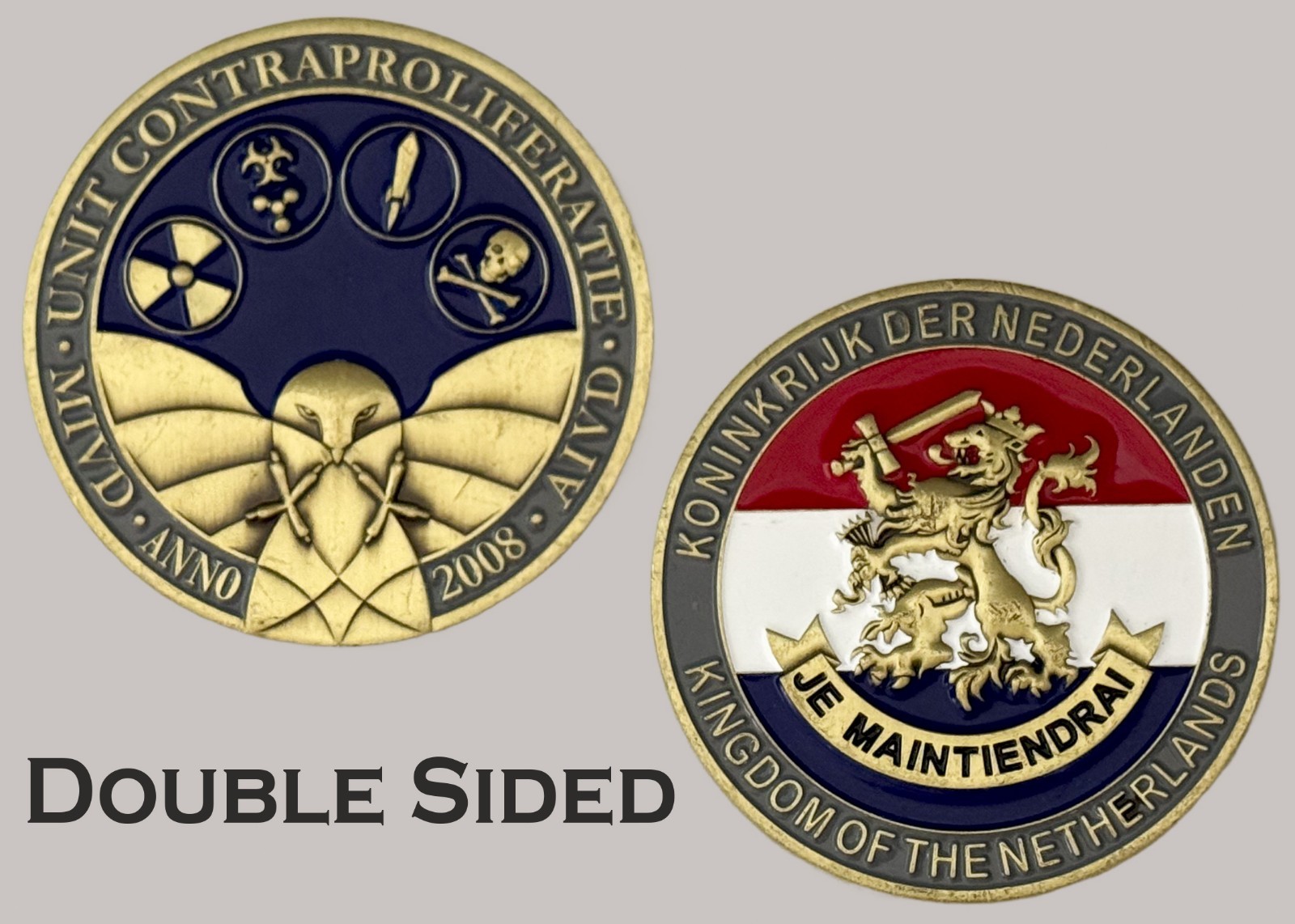 Netherlands AIVD Counter Proliferation Unit 2008 Official Challenge Coin  J#29
