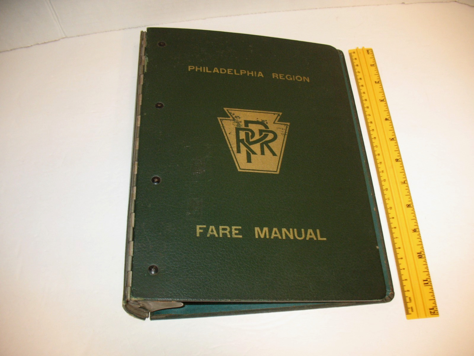 Vintage PRR Pennsylvania Railroad Philadelphia Region Fare Manuel Binder-empty Vintage PRR Pennsylvania Railroad Philadelphia Region Fare Manuel Binder-empty