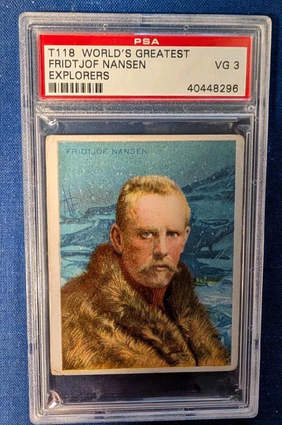 1910 worlds greatest explorers t118 Fridtjof Nansen PSA 3 Pop 5 12 Higher 1910 worlds greatest explorers t118 Fridtjof Nansen PSA 3 Pop 5 12 Higher