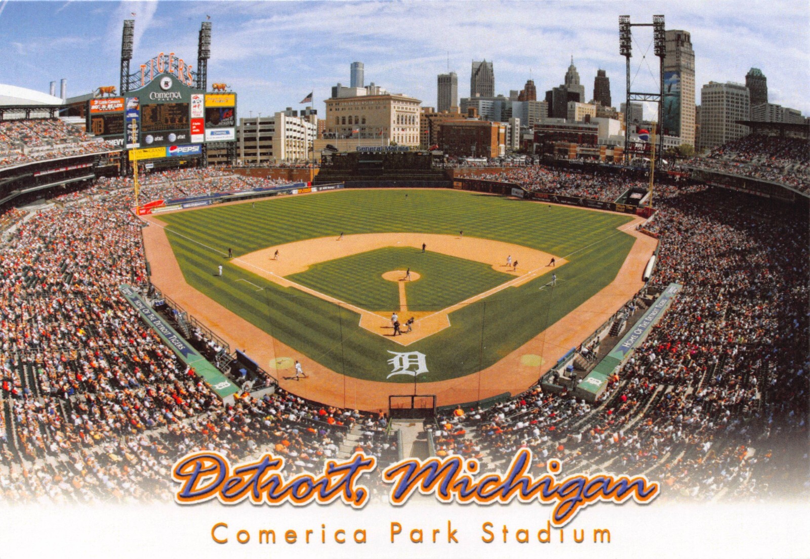 MI~MICHIGAN~DETROIT~COMERICA PARK~DETROIT TIGERS STADIUM~JUMBO 5X7