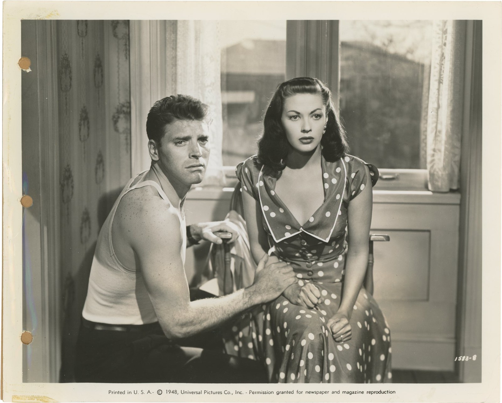 Yvonne De Carlo Burt Lancaster CRISS CROSS Eight original photographs #172458