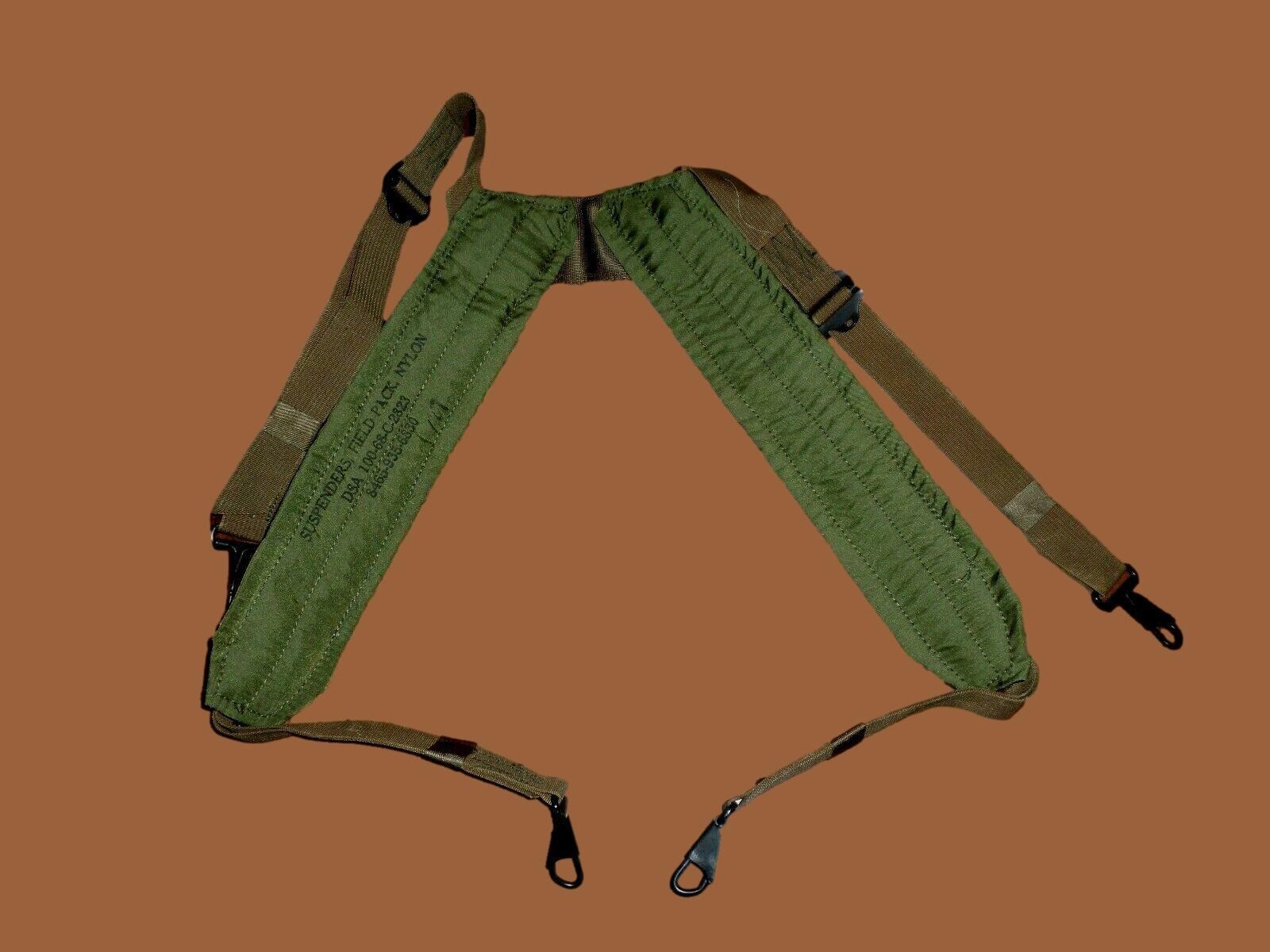 U.S MILITARY VIETNAM LC 1 H PATTERN FIELD PACK COMBAT SUSPENDERS M-1967 NEW NOS U.S MILITARY VIETNAM LC 1 H PATTERN FIELD PACK COMBAT SUSPENDERS M-1967 NEW NOS