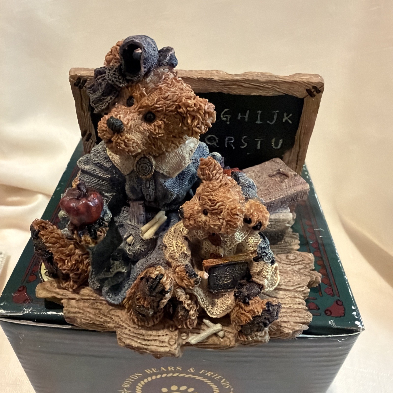 NEW in Box Boyds Bear Miss Bruin & Bailey The Lesson Figurine 1994 #2259 NEW in Box Boyds Bear Miss Bruin & Bailey The Lesson Figurine 1994 #2259