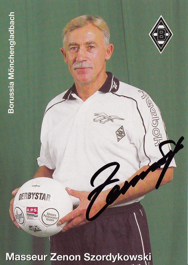 Zenon Szordykowski Borussia Mönchengladbach 1998-99 Excellent Postcard +A26546