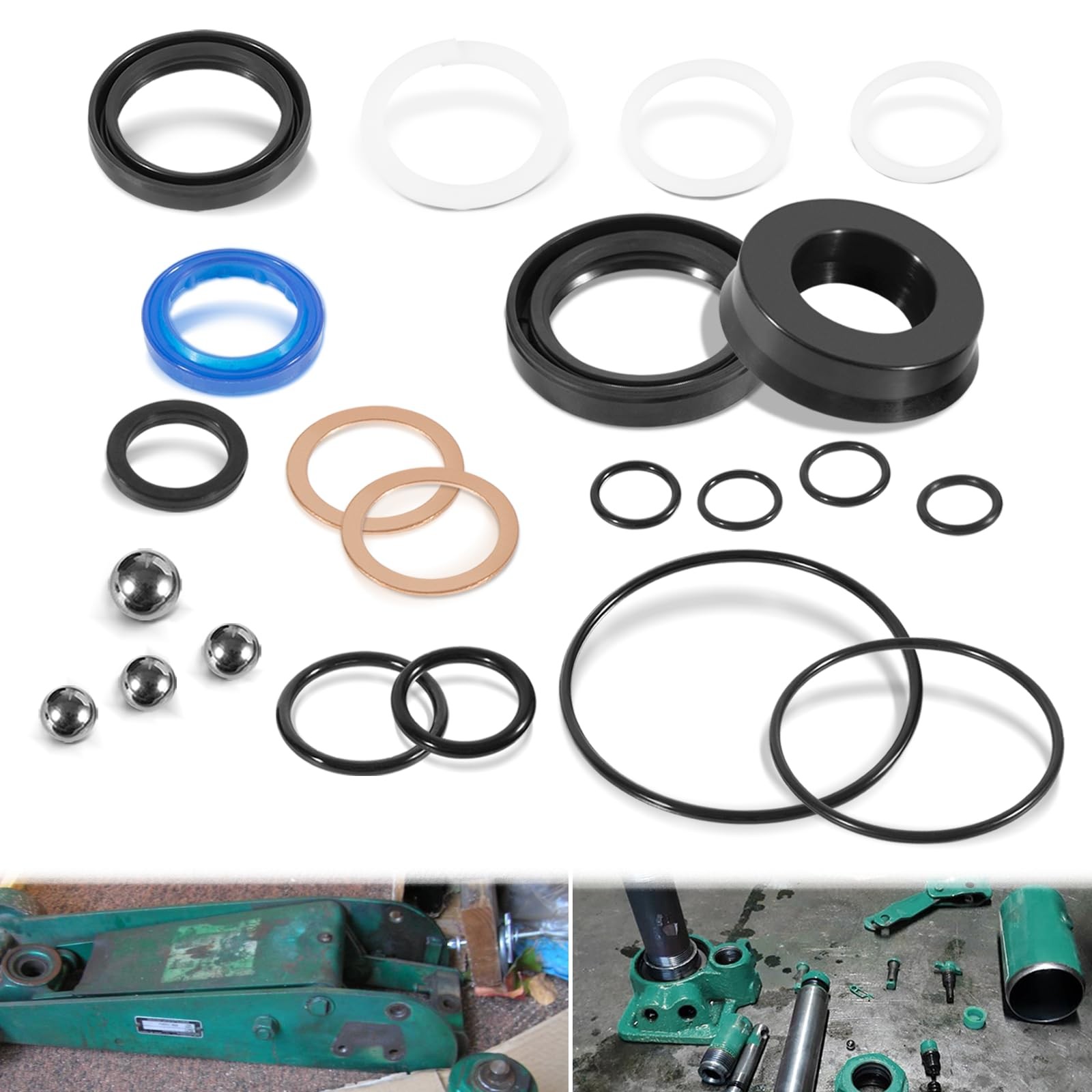 328.12002 Floor Jack Seal Replacement Kit, Fit for Sears Craftsman 1.5 Ton Fl...