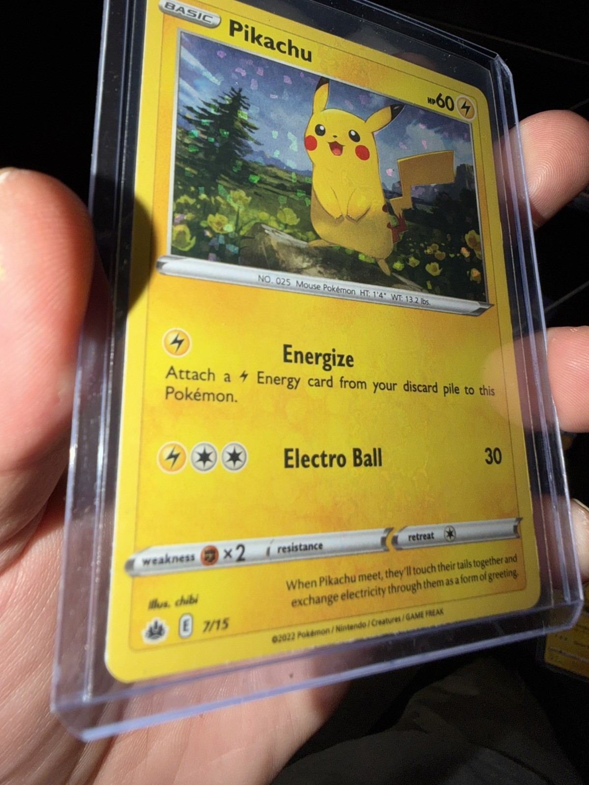 Pikachu 7/015 McDonald's Pokemon Promo 2022 RareHeavy holo bleed 🩸 error Pikachu 7/015 McDonald's Pokemon Promo 2022 RareHeavy holo bleed 🩸 error