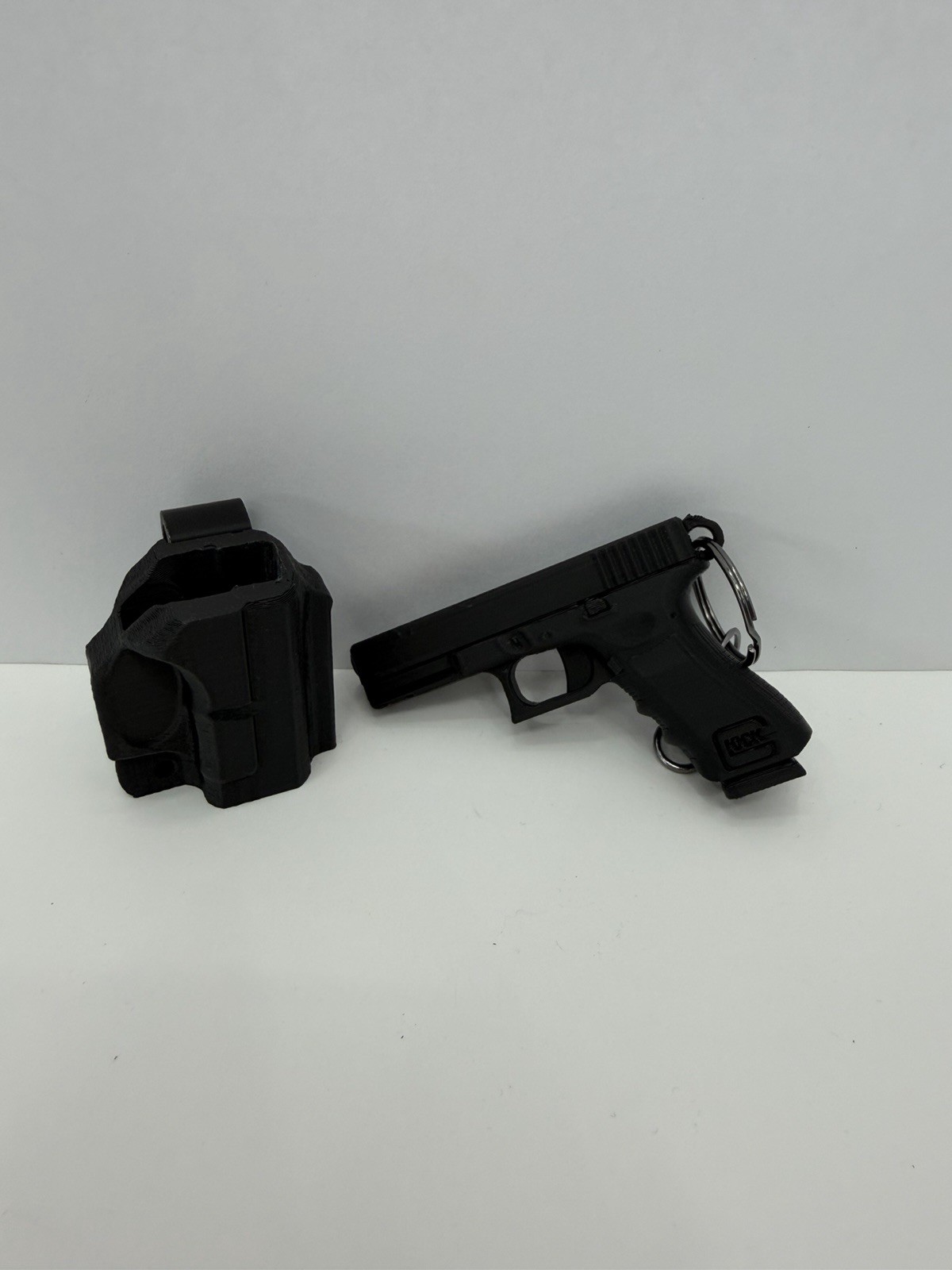 Pew Pew Keychain Glock Keychain With Hostler Belt Clip Gun And Holster Keychain