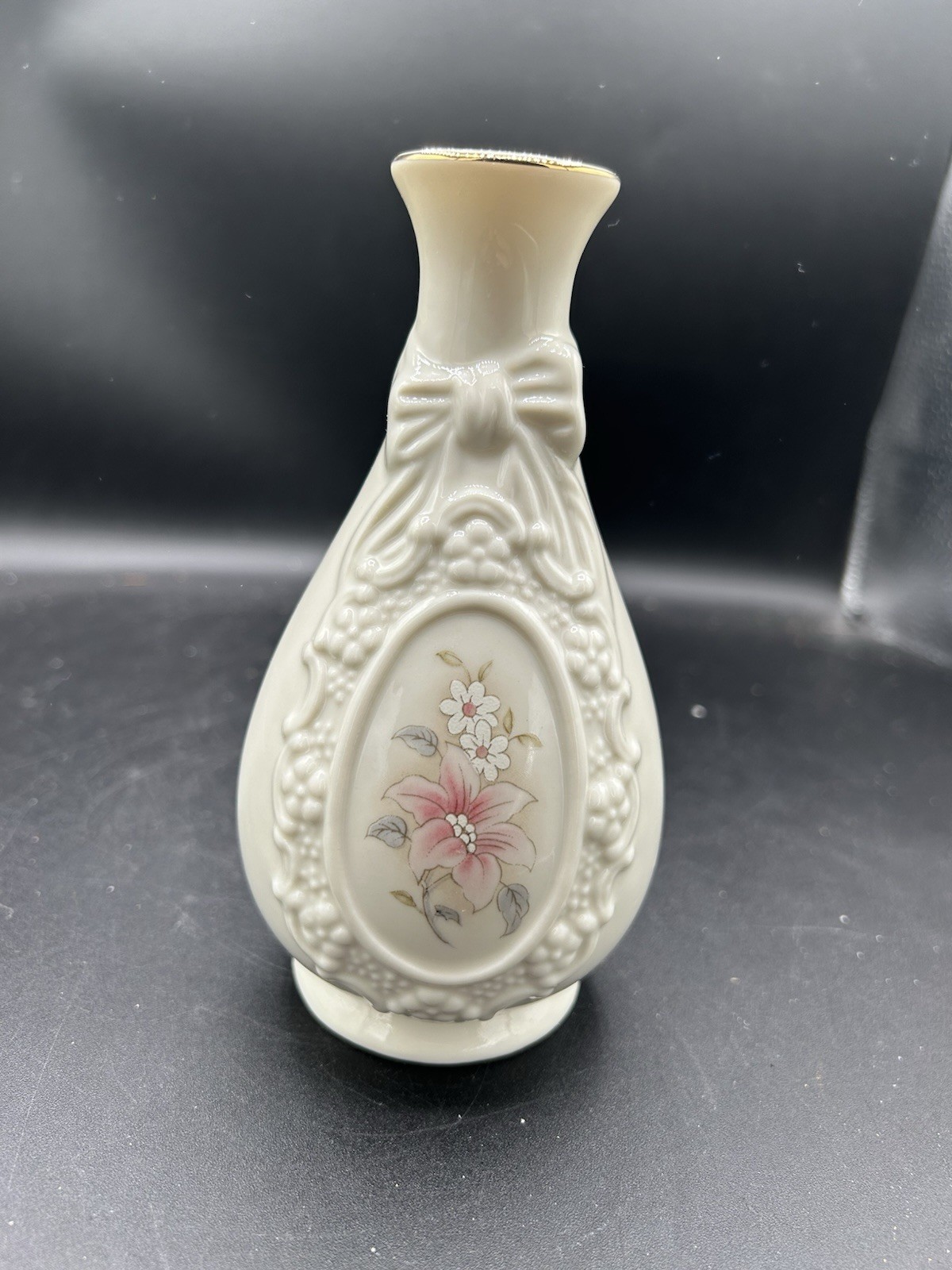 Vintage The Cameo Ribbon Fine Porcelain Vase from the Royal Heritage Collection